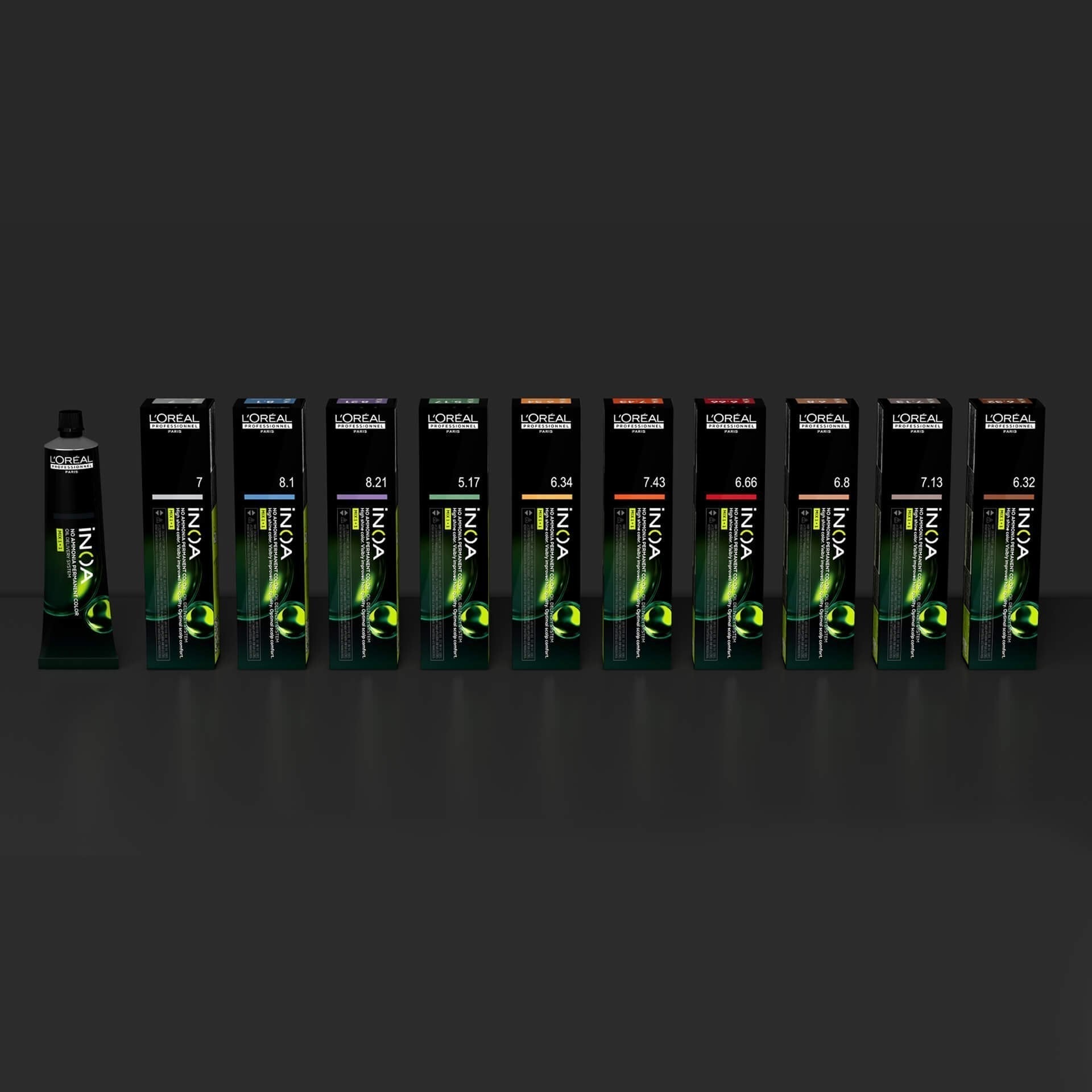 L'Oreal Professionnel Paris iNOA – 5.15 (Light Ash Mahogany Brown) Ammonia-Free Hair Color, 60g