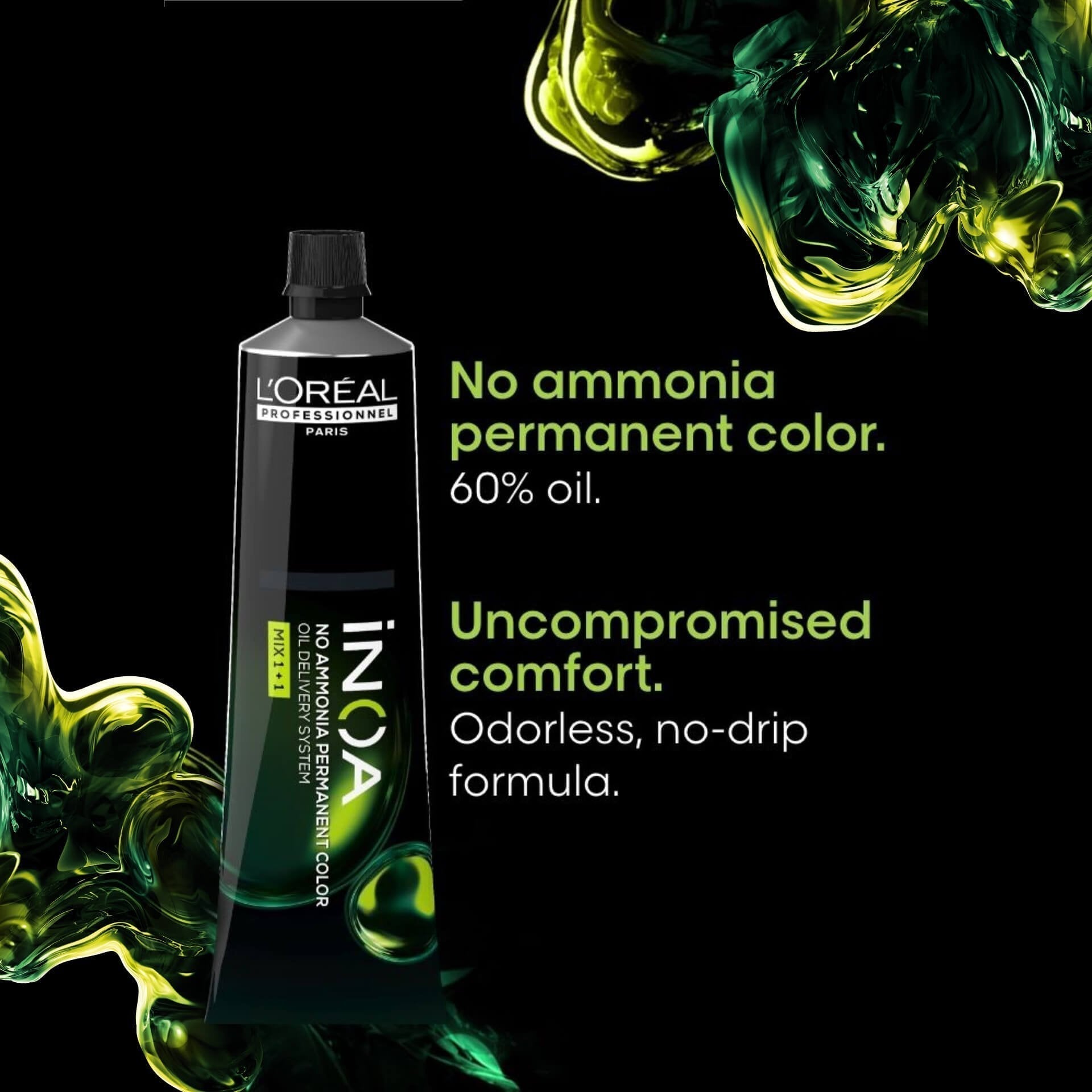 L'Oreal Professionnel Paris iNOA – 5.3 (Light Golden Brown) Ammonia-Free Hair Color, 60g