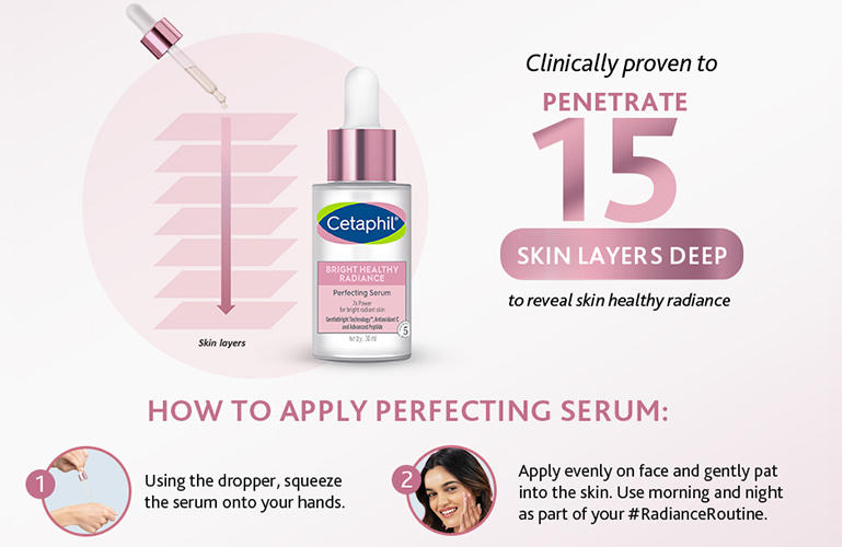 Antioxidant C and peptide infused serum bottle