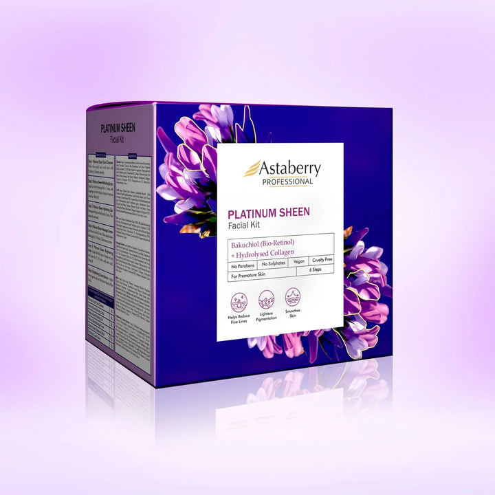 Astaberry Professional Platinum Sheen Facial Kit (430gm) - House of Ateeq