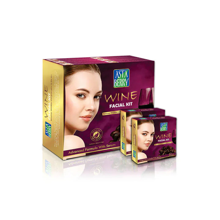 Astaberry Wine Facial Kit (432gm) - House of Ateeq