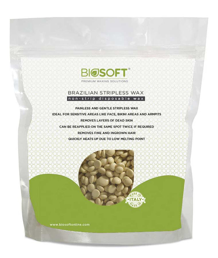 Biosoft Brazilian Stripless Bead Wax, Vanilla (500gm) - House of Ateeq