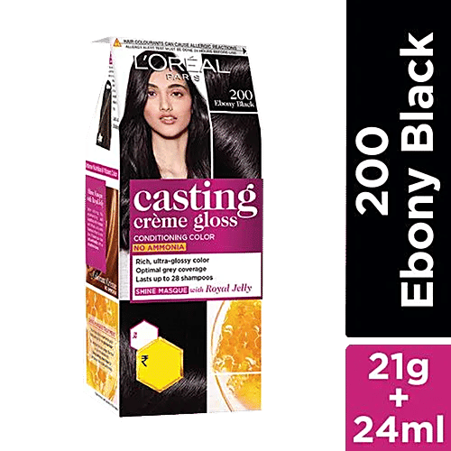 L'Oreal  Paris Casting Crème Gloss 200 Ebony Black – 45g Small Pack2