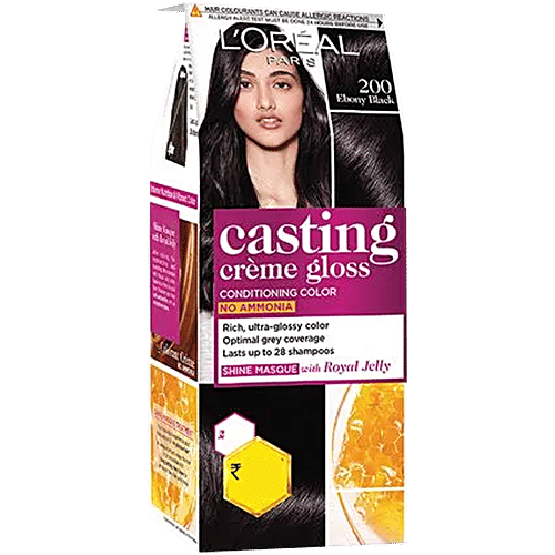 L'Oreal  Paris Casting Crème Gloss 200 Ebony Black – 45g Small Pack