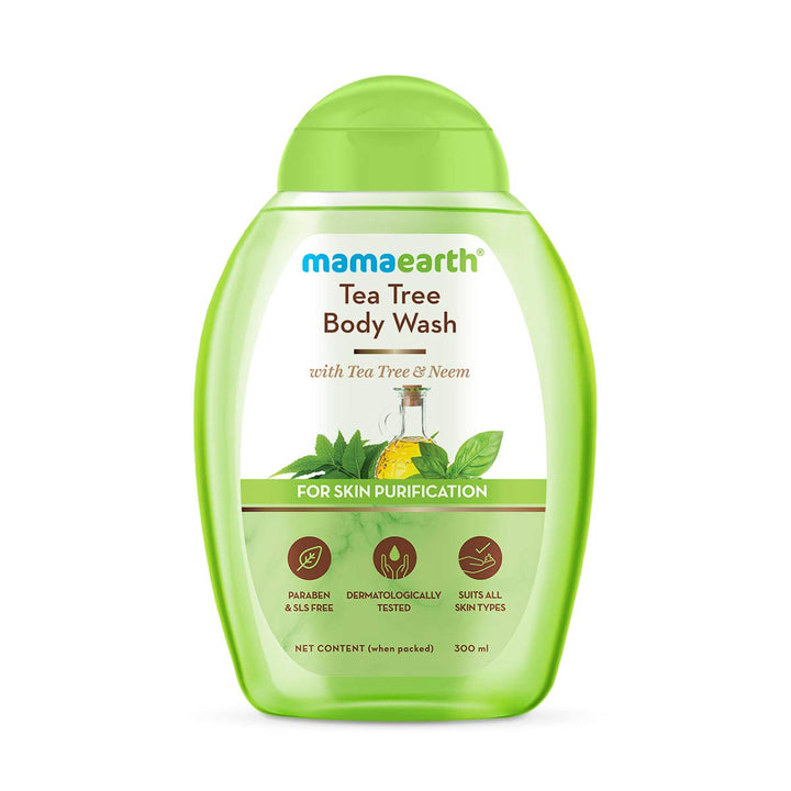 Mamaearth Tea Tree Body Wash, 300ml - House of Ateeq