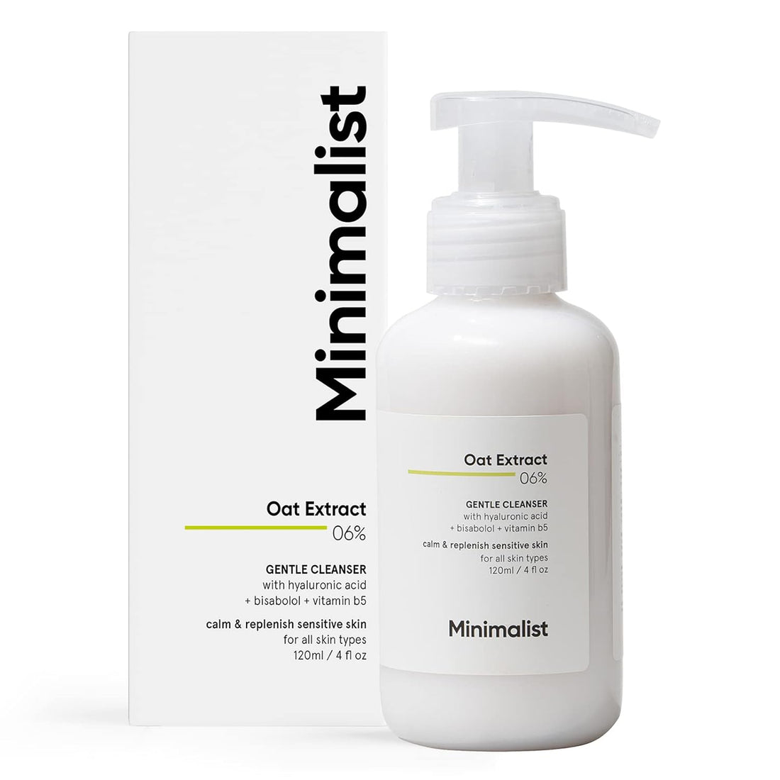 Minimalist Oat Extract 6% Gentle Cleanser, 120ml - House of Ateeq