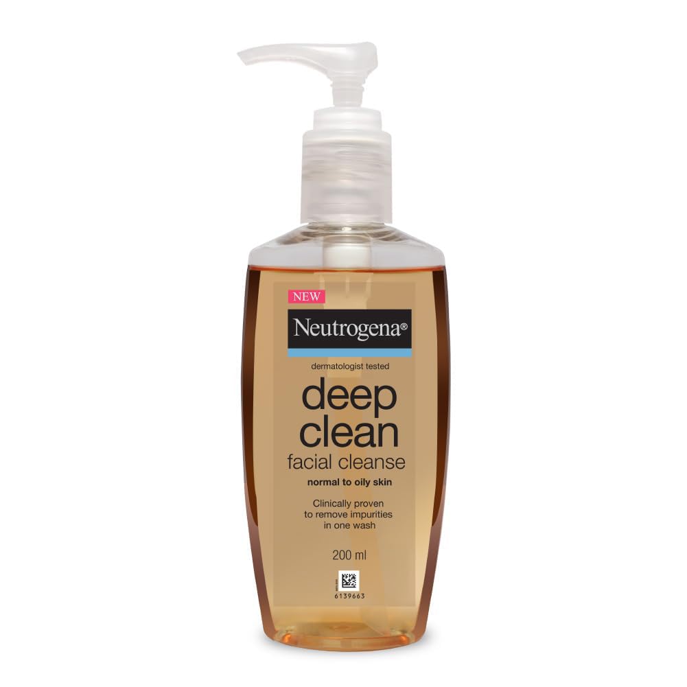 Neutrogena Deep Clean Facial Cleanser, 200ml - House of Ateeq