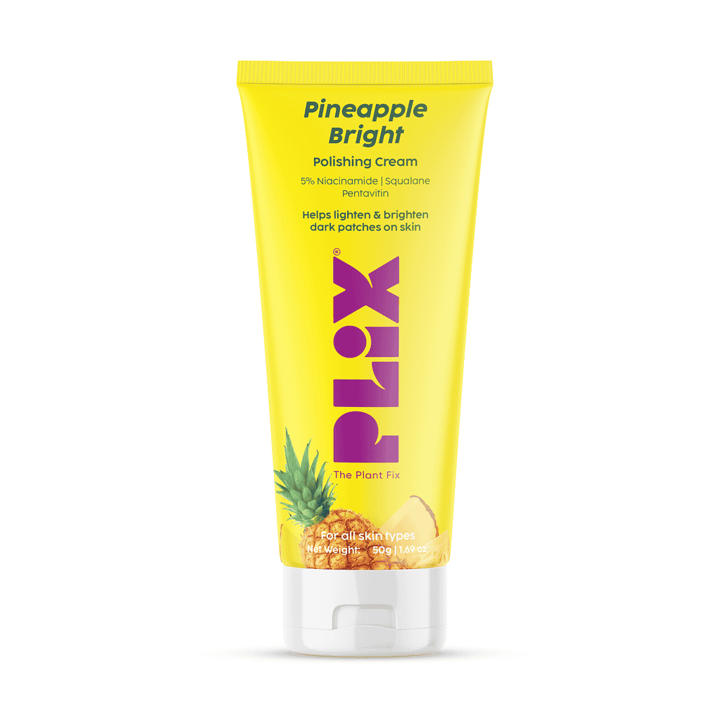 Plix Pineapple Bright Polishing Cream for Dark Underarms & Even-Toned Skin, 50g
