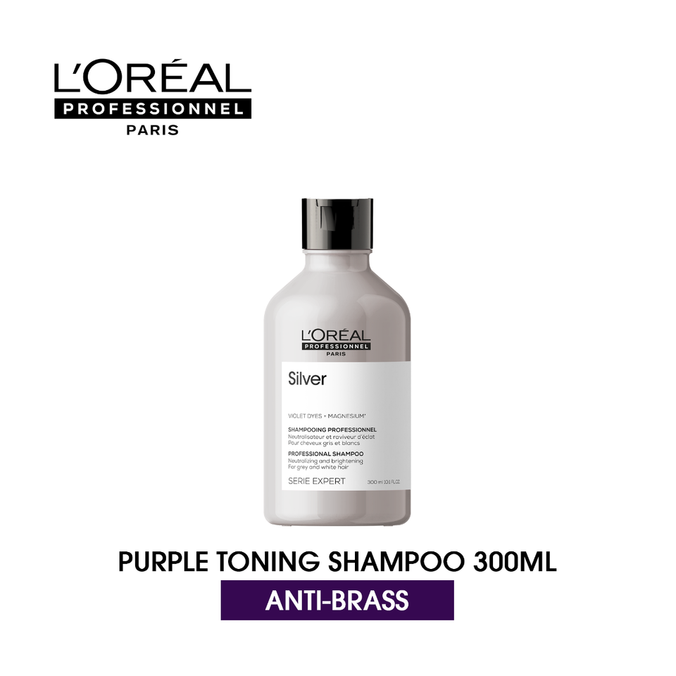 Professional toning shampoo for cool tones