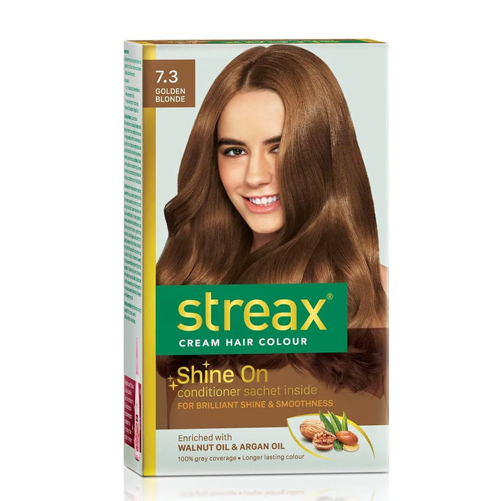 Streax Highlight Hair Color, 7.3 Golden Blonde - House of Ateeq
