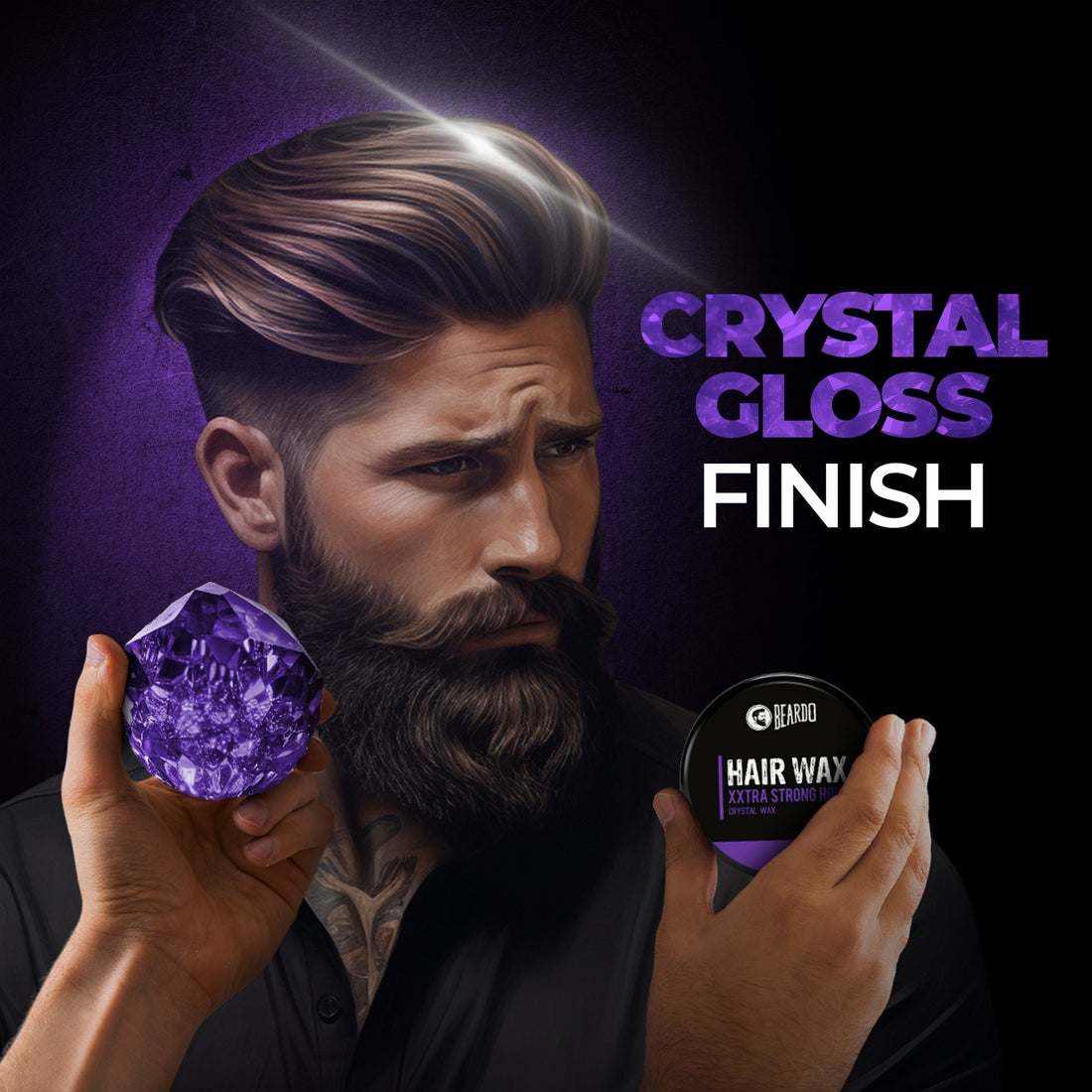 Styled Hair Using Beardo XXTRA Stronghold Wax