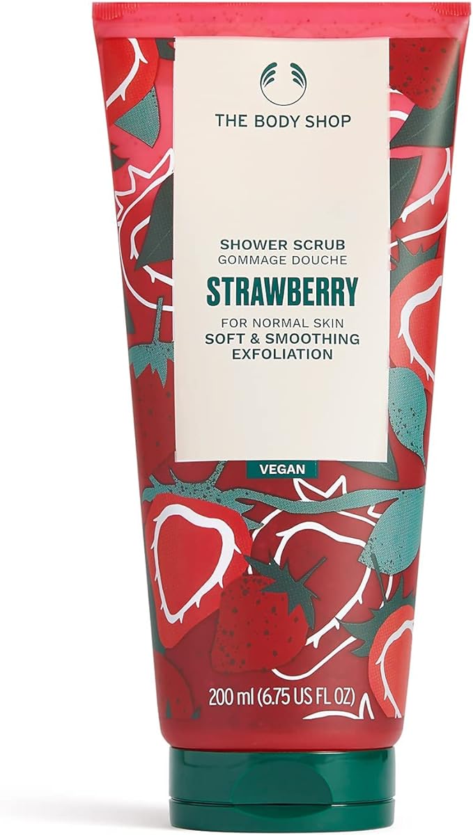 The Body Shop Strawberry Shower Scrub, 200ml - House of Ateeq