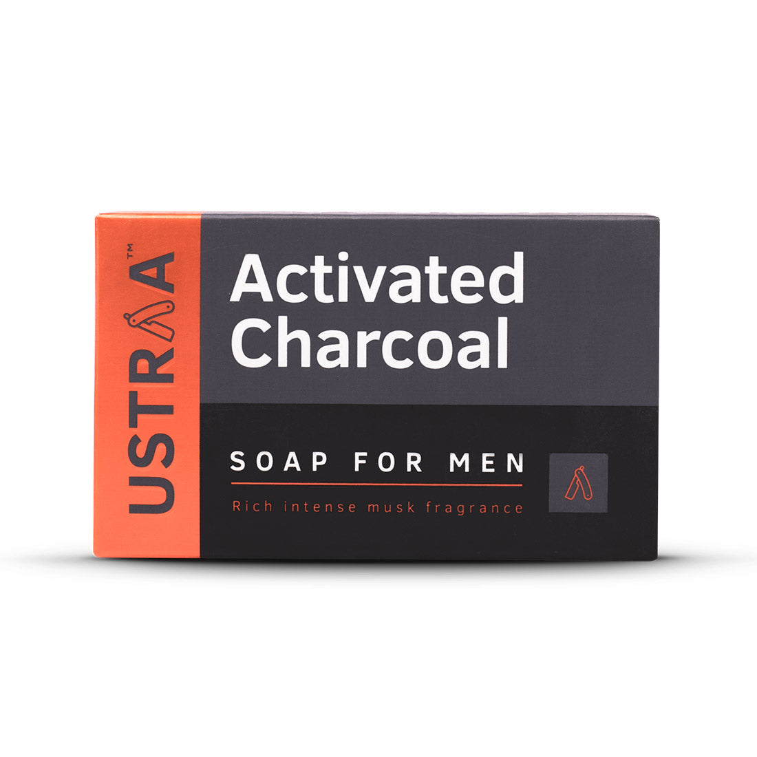 Ustraa Deo Soap For Men with Activated Charcoal, 100g