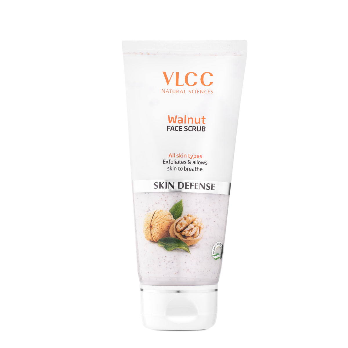 VLCC Walnut Face Scrub tube on a white background