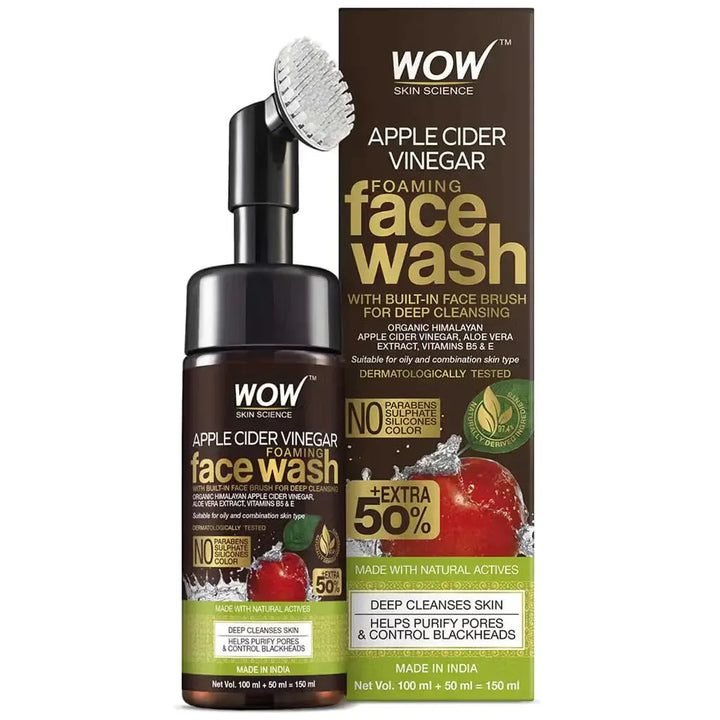Wow Apple Cider Vinegar Face Wash, 100ml - House of Ateeq