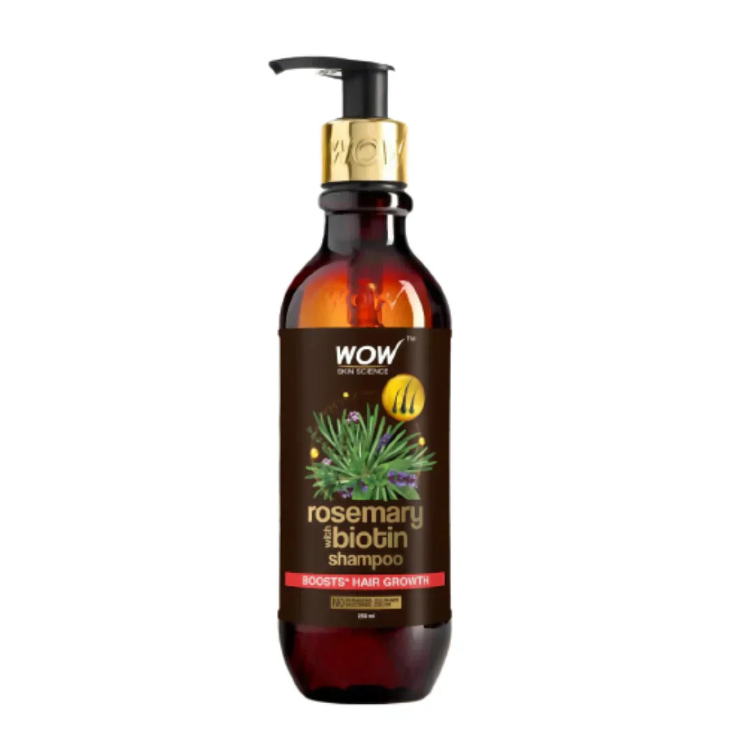 Wow Rosemary with Biotin Shampoo, 250ml - House of Ateeq