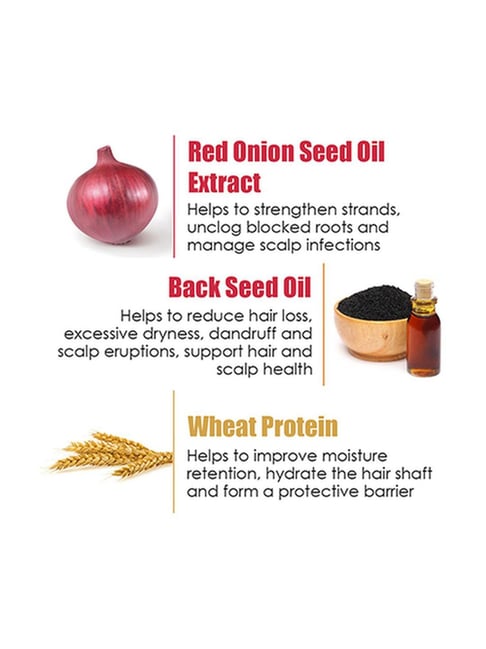 WOW Skin Science Red Onion Black Seed Hair Mask, 200ml